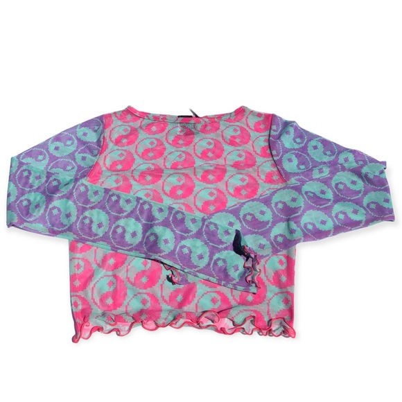 Tara Khorzad yin Yang mesh crop top - Picture 1 of 2